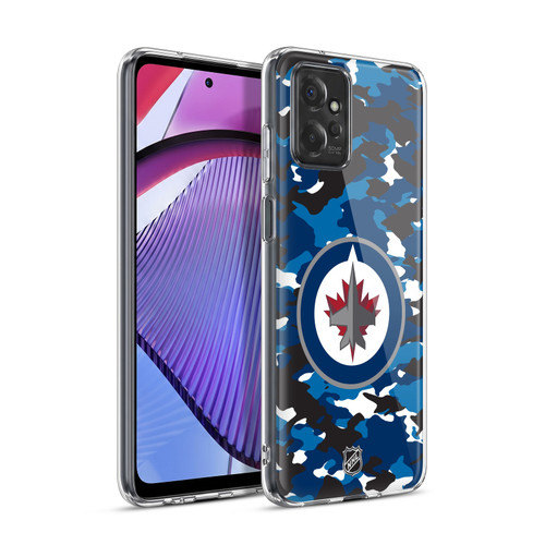 NHL Winnipeg Jets Camouflage Soft Gel Case for Motorola Moto G Power (2023)