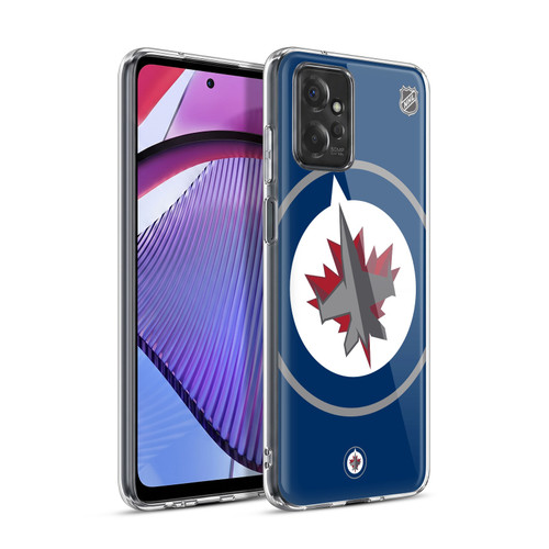 NHL Winnipeg Jets Oversized Soft Gel Case for Motorola Moto G Power (2023)