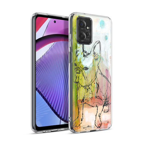 Wyanne Nature Portraits French Bulldog Sketch Soft Gel Case for Motorola Moto G Power (2023)
