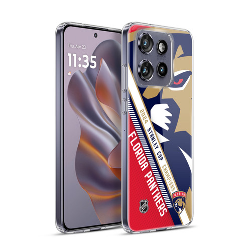 NHL 2024 Stanley Cup Champions Florida Panthers Oversized Soft Gel Case for Motorola Edge 50 Neo