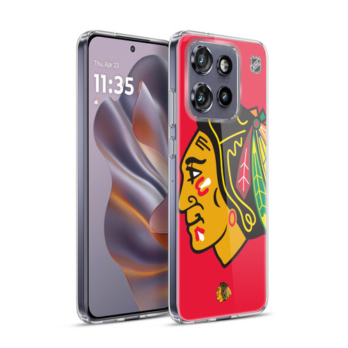 NHL Chicago Blackhawks Oversized Soft Gel Case for Motorola Edge 50 Neo
