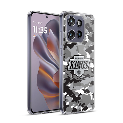 NHL Los Angeles Kings Camouflage Soft Gel Case for Motorola Edge 50 Neo