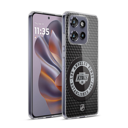 NHL Los Angeles Kings Puck Texture Soft Gel Case for Motorola Edge 50 Neo