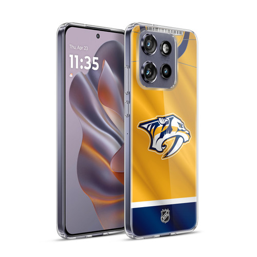 NHL Nashville Predators Jersey Soft Gel Case for Motorola Edge 50 Neo