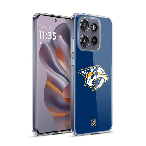 NHL Nashville Predators Plain Soft Gel Case for Motorola Edge 50 Neo