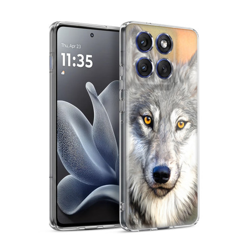 Aimee Stewart Animals Autumn Wolf Soft Gel Case for Motorola Edge 70