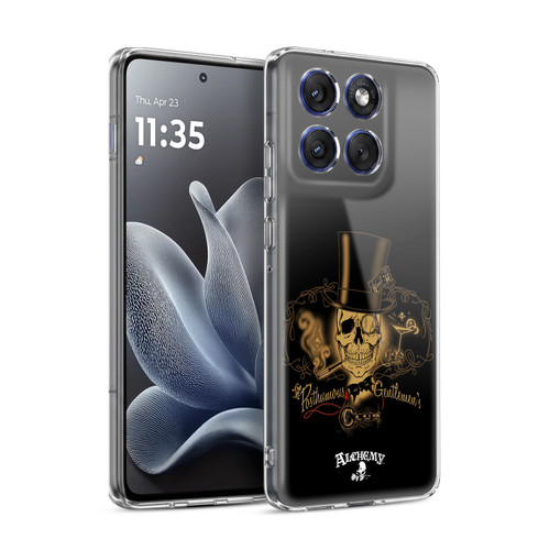 Alchemy Gothic Skull Gentlemens Club Soft Gel Case for Motorola Edge 70