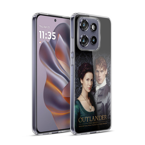 Outlander Portraits Claire & Jamie Soft Gel Case for Motorola Edge 50 Neo