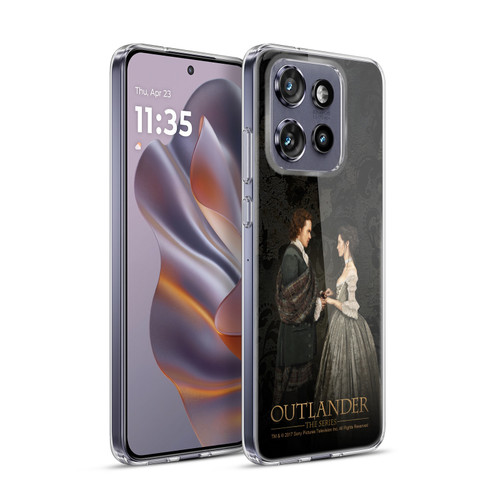 Outlander Portraits Claire & Jamie Painting Soft Gel Case for Motorola Edge 50 Neo