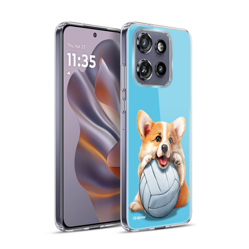 P.D. Moreno Sport Puppies Corgi Volleyball Soft Gel Case for Motorola Edge 50 Neo