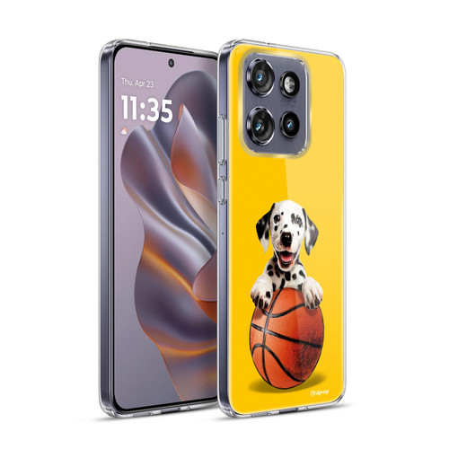 P.D. Moreno Sport Puppies Dalmatian Basket Soft Gel Case for Motorola Edge 50 Neo