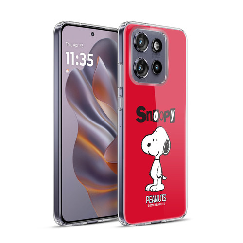Peanuts Characters Snoopy Soft Gel Case for Motorola Edge 50 Neo