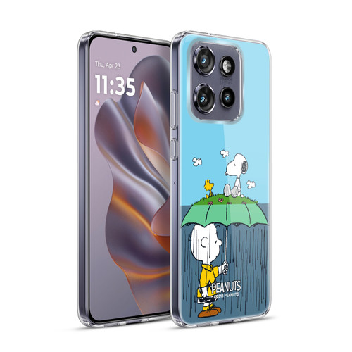 Peanuts Halfs And Laughs Charlie, Snoppy & Woodstock Soft Gel Case for Motorola Edge 50 Neo