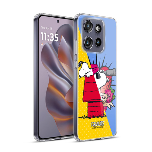 Peanuts Halfs And Laughs Snoopy Pirate Soft Gel Case for Motorola Edge 50 Neo