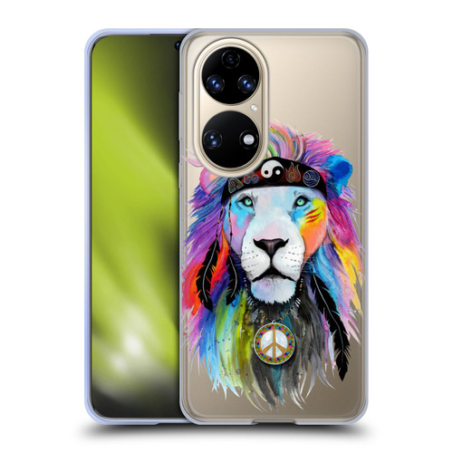 Pixie Cold Cats Hippy Lion Soft Gel Case for Huawei P50