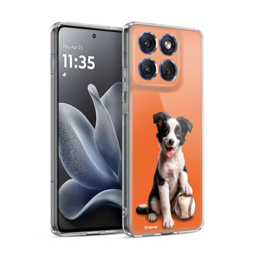 P.D. Moreno Sport Puppies Border Collie Baseball Soft Gel Case for Motorola Edge 70