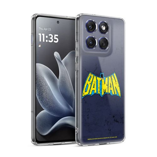 Batman DC Comics Logos Classic Distressed Look Soft Gel Case for Motorola Edge 70