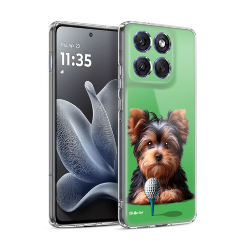 P.D. Moreno Sport Puppies Yorkshire Terrier Golf Soft Gel Case for Motorola Edge 70