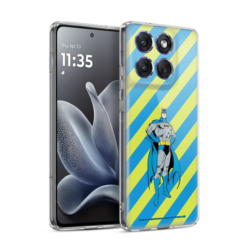 Batman DC Comics Vintage Fashion Stripes Soft Gel Case for Motorola Edge 70