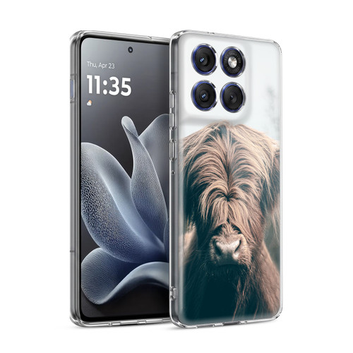 Patrik Lovrin Animal Portraits Highland Cow Soft Gel Case for Motorola Edge 70