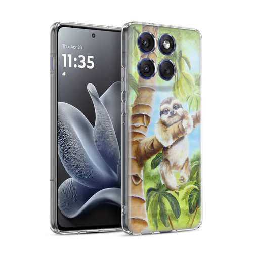 Lisa Sparling Creatures Cutest Sloth Soft Gel Case for Motorola Edge 70