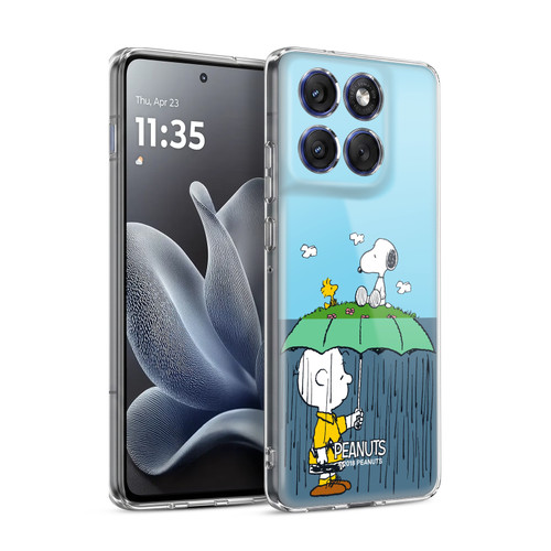 Peanuts Halfs And Laughs Charlie, Snoppy & Woodstock Soft Gel Case for Motorola Edge 70