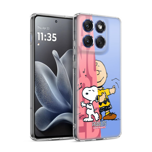 Peanuts Halfs And Laughs Snoopy & Charlie Soft Gel Case for Motorola Edge 70