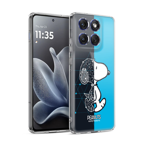 Peanuts Halfs And Laughs Snoopy Geometric Soft Gel Case for Motorola Edge 70