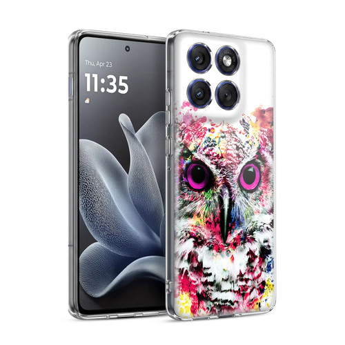 Riza Peker Animals Owl Soft Gel Case for Motorola Edge 70