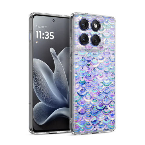 Micklyn Le Feuvre Marble Patterns Mosaic In Amethyst And Lapis Lazuli Soft Gel Case for Motorola Edge 70