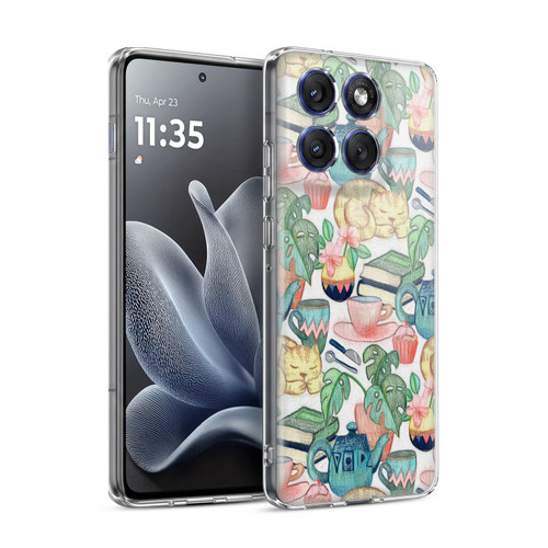 Micklyn Le Feuvre Patterns 2 Lazy Afternoon A Chalk Pastel Illustration Soft Gel Case for Motorola Edge 70