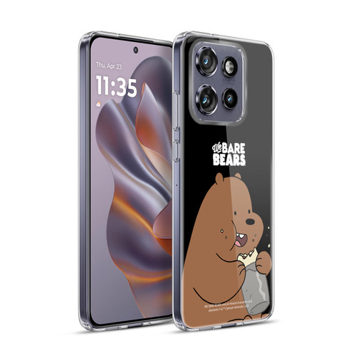 We Bare Bears Character Art Grizzly Soft Gel Case for Motorola Edge 50 Neo