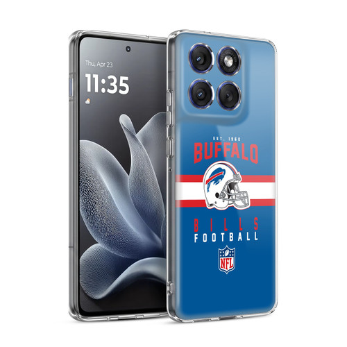 NFL Buffalo Bills Graphics Helmet Typography Soft Gel Case for Motorola Edge 70