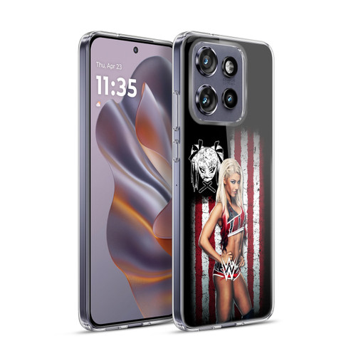 WWE American Flag Superstars Alexa Bliss Soft Gel Case for Motorola Edge 50 Neo