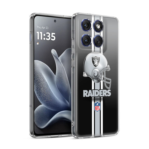 NFL Las Vegas Raiders Logo Helmet Soft Gel Case for Motorola Edge 70
