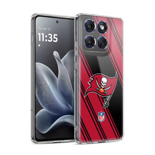 NFL Tampa Bay Buccaneers Artwork Stripes Soft Gel Case for Motorola Edge 70