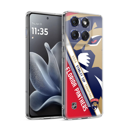 NHL 2024 Stanley Cup Champions Florida Panthers Oversized Soft Gel Case for Motorola Edge 70