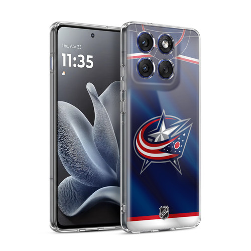 NHL Columbus Blue Jackets Jersey Soft Gel Case for Motorola Edge 70