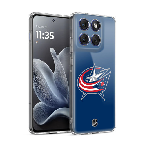 NHL Columbus Blue Jackets Plain Soft Gel Case for Motorola Edge 70