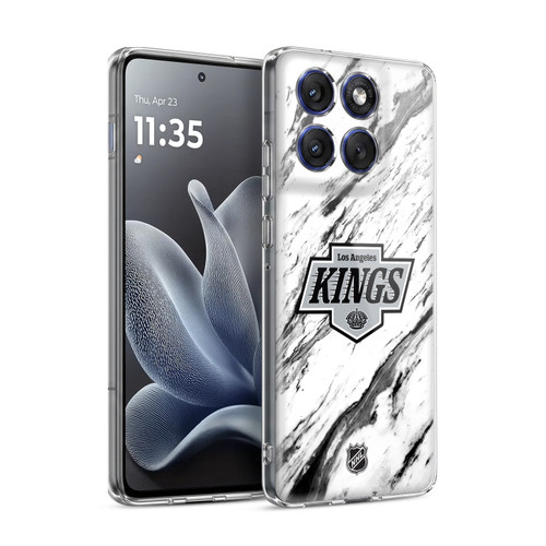 NHL Los Angeles Kings Marble Soft Gel Case for Motorola Edge 70
