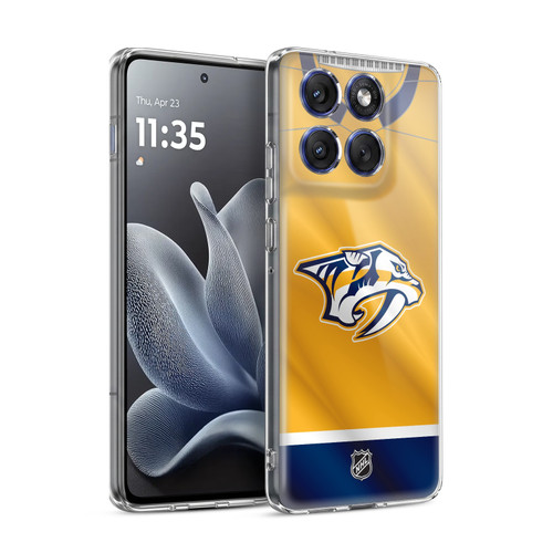 NHL Nashville Predators Jersey Soft Gel Case for Motorola Edge 70