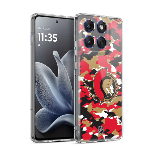 NHL Ottawa Senators Camouflage Soft Gel Case for Motorola Edge 70
