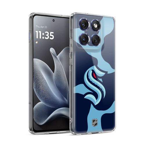 NHL Seattle Kraken Cow Pattern Soft Gel Case for Motorola Edge 70