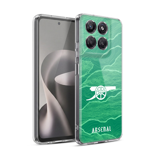 Arsenal FC 2021/22 Crest Kit Away Goalkeeper Soft Gel Case for Motorola Moto G37 Power