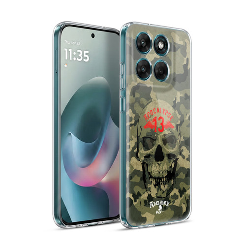 Alchemy Gothic Skull Camo Skull Soft Gel Case for Motorola Moto G77