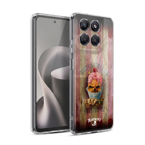 Alchemy Gothic Skull Eat Me Cupcake Soft Gel Case for Motorola Moto G37 Power
