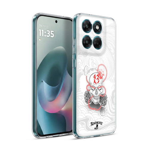 Alchemy Gothic Skull Charmed Life Locket Soft Gel Case for Motorola Moto G77