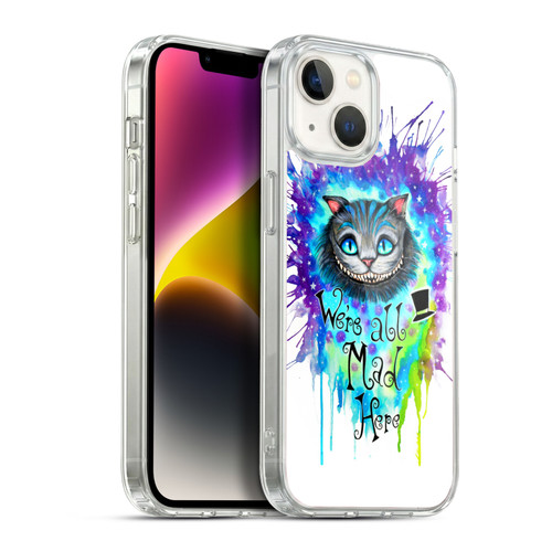 Pixie Cold Cats We Are All Mad Here Soft Gel Case for Apple iPhone 14