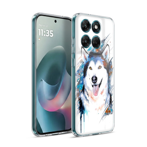 Pixie Cold Animals Husky Soft Gel Case for Motorola Moto G77
