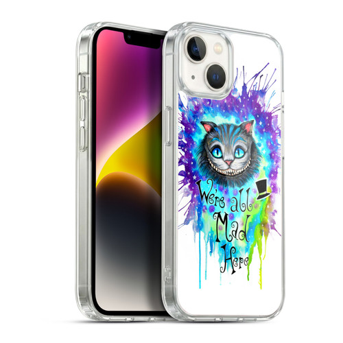 Pixie Cold Cats We Are All Mad Here Soft Gel Case for Apple iPhone 14 Plus & MagSafe